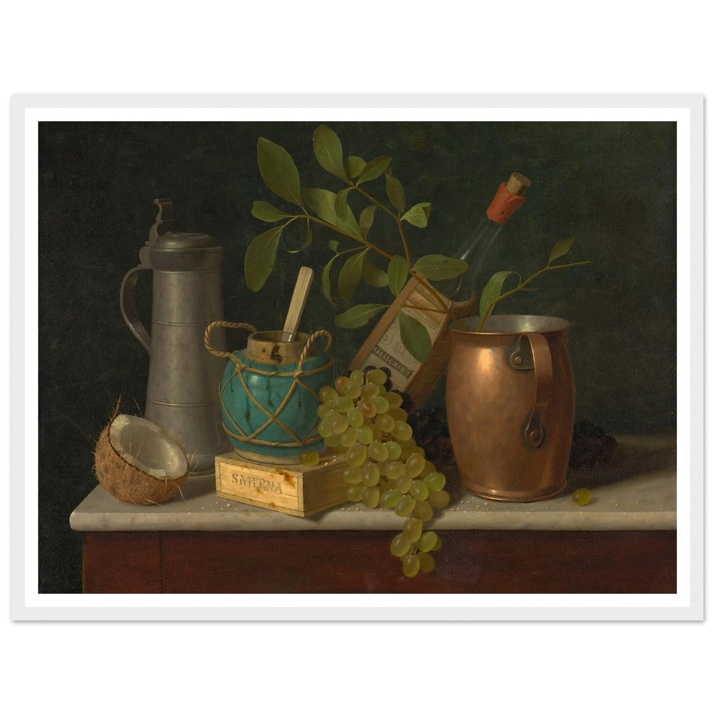 Just Dessert (1891) Art Print | William Michael Harnett - Framed Poster - 30x40 cm / 12x16″ - Black frame