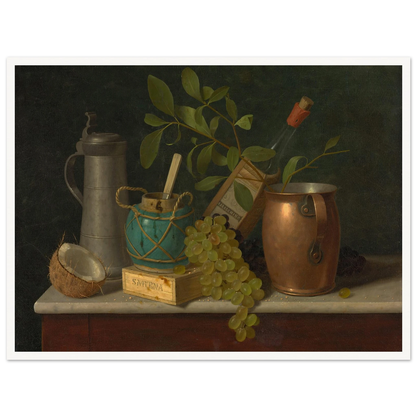 Just Dessert (1891) Art Print | William Michael Harnett - Framed Poster - 30x40 cm / 12x16″ - Black frame