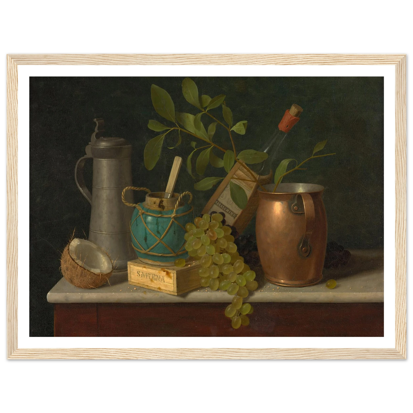 Just Dessert (1891) Art Print | William Michael Harnett - Framed Poster - 30x40 cm / 12x16″ - Black frame