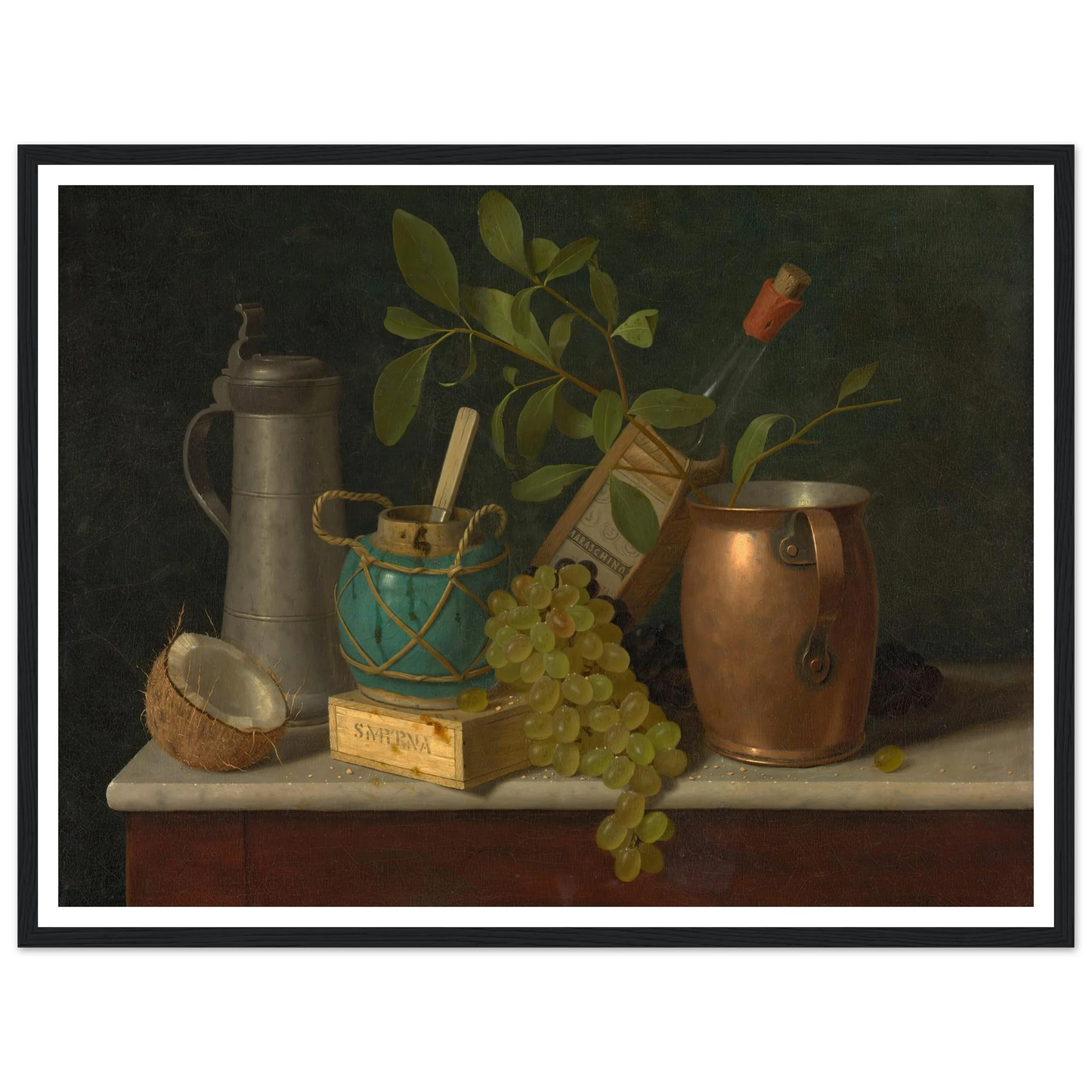 Just Dessert (1891) Art Print | William Michael Harnett - Framed Poster - 30x40 cm / 12x16″ - Black frame