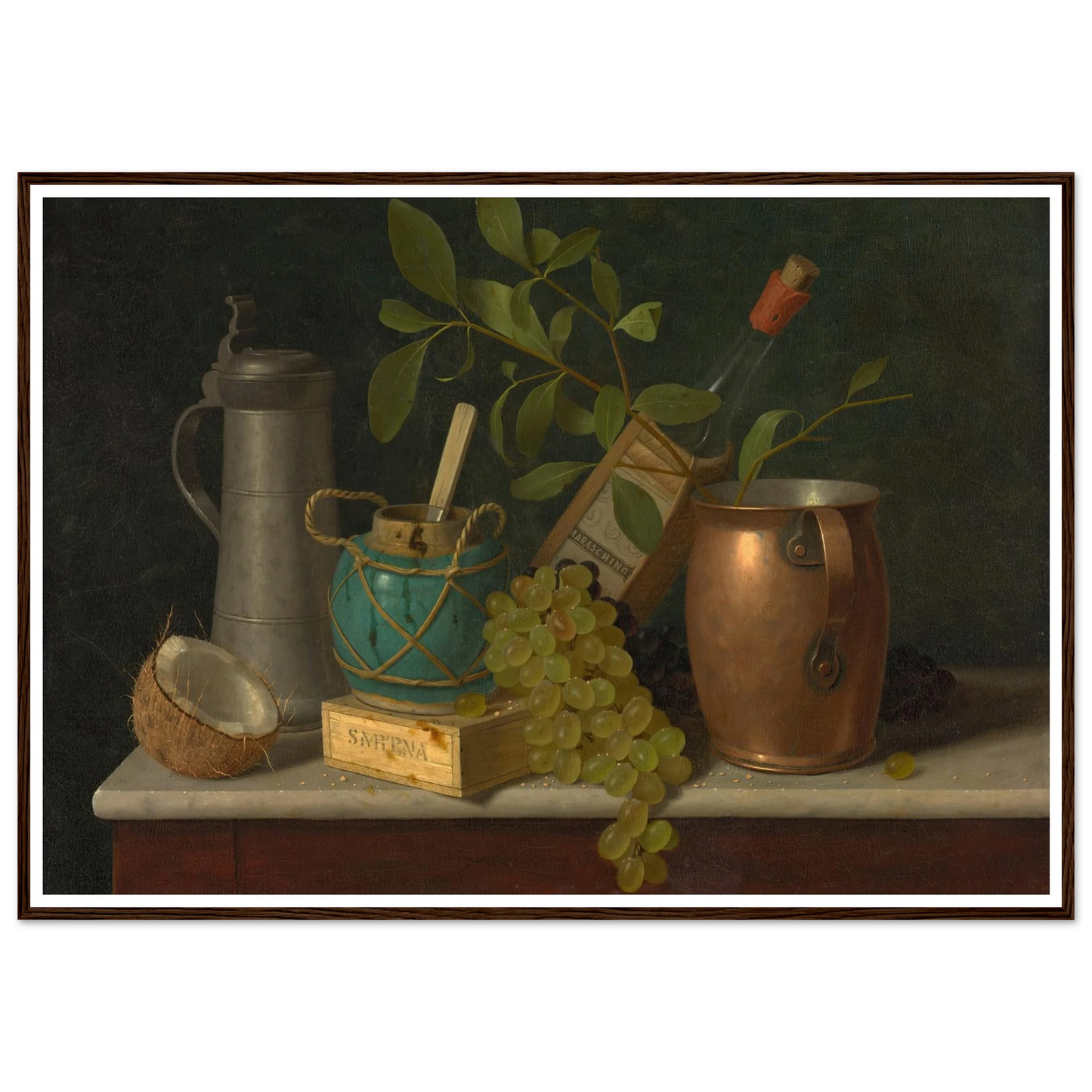 Just Dessert (1891) Art Print | William Michael Harnett - Framed Poster - 30x40 cm / 12x16″ - Black frame