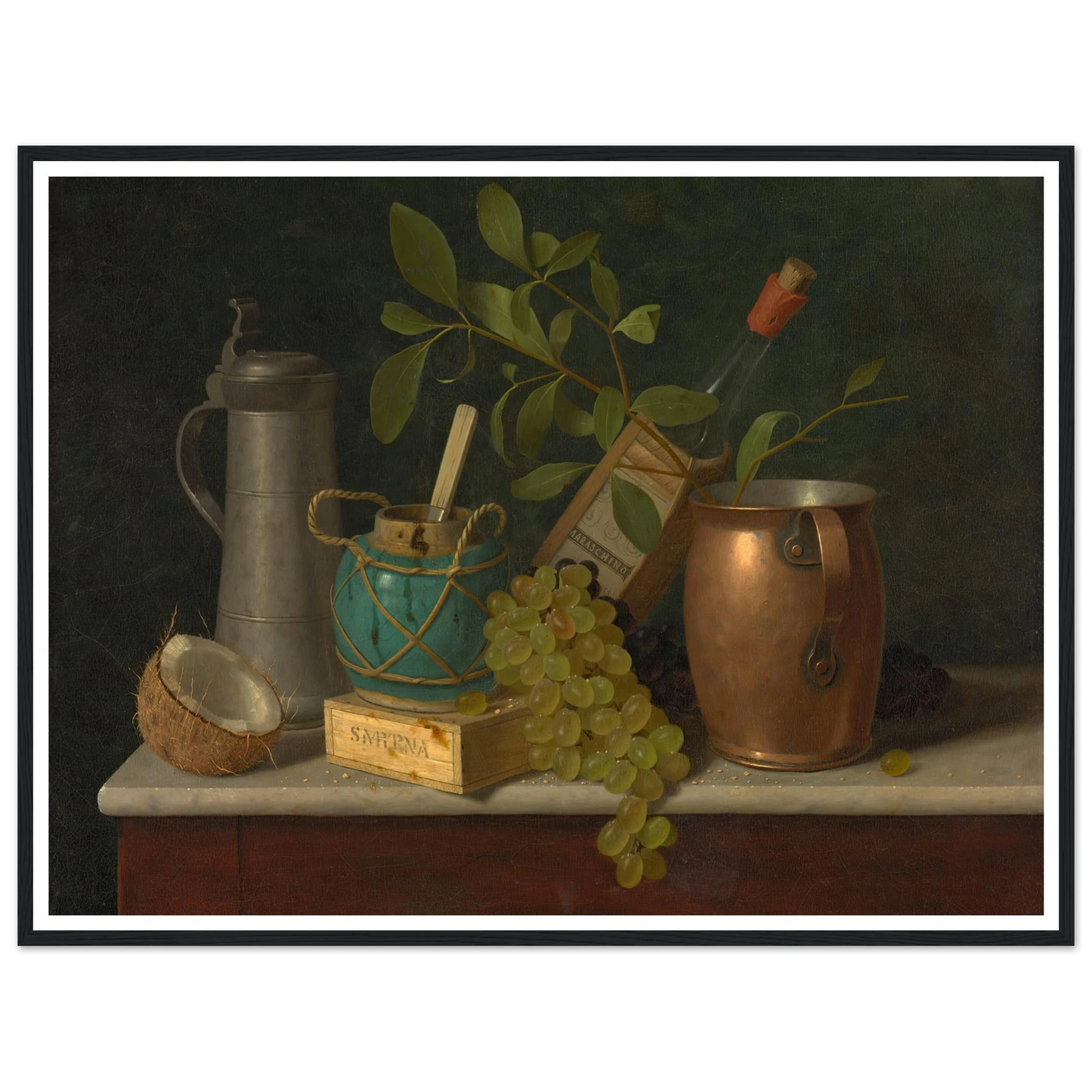 Just Dessert (1891) Art Print | William Michael Harnett - Framed Poster - 30x40 cm / 12x16″ - Black frame