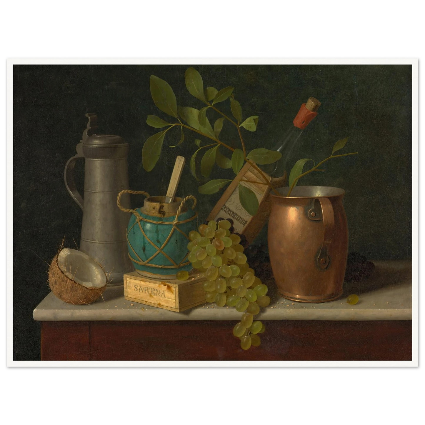 Just Dessert (1891) Art Print | William Michael Harnett - Framed Poster - 30x40 cm / 12x16″ - Black frame