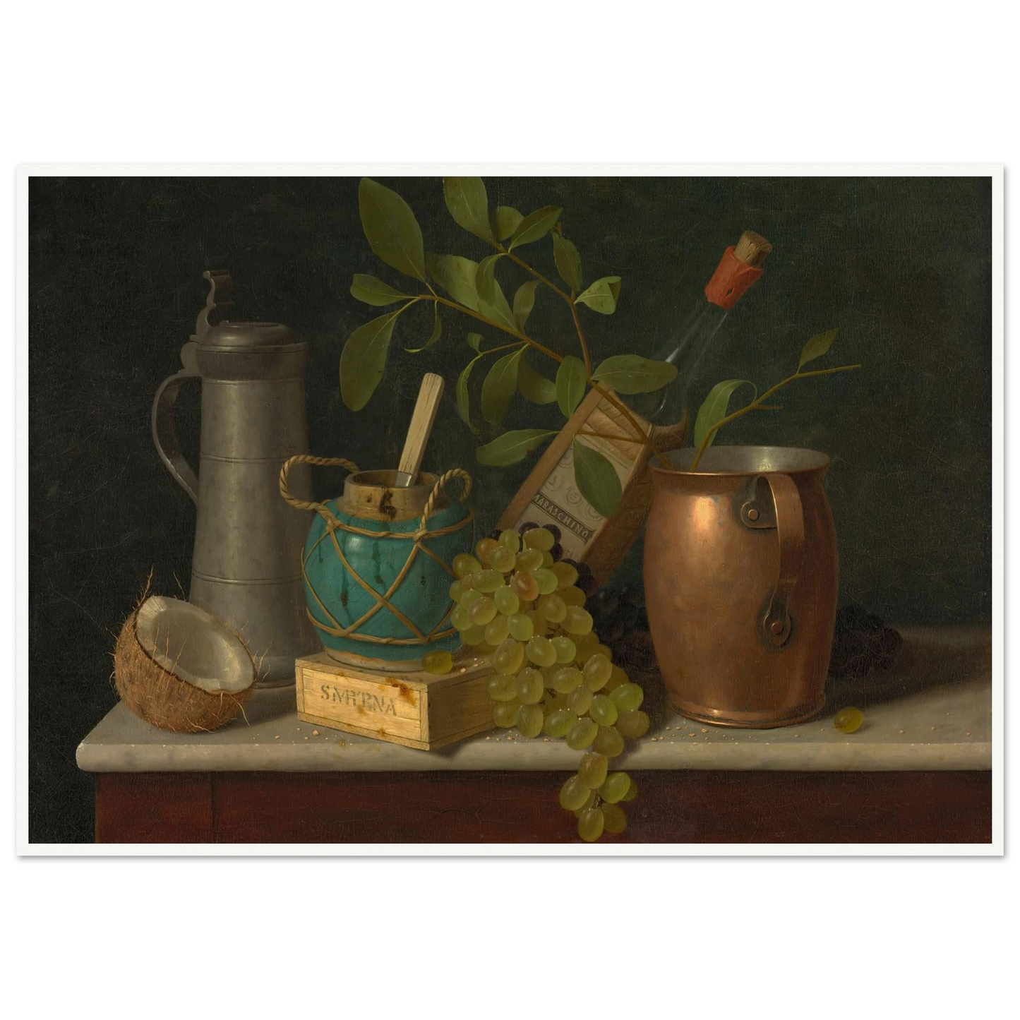 Just Dessert (1891) Art Print | William Michael Harnett - Framed Poster - 30x40 cm / 12x16″ - Black frame