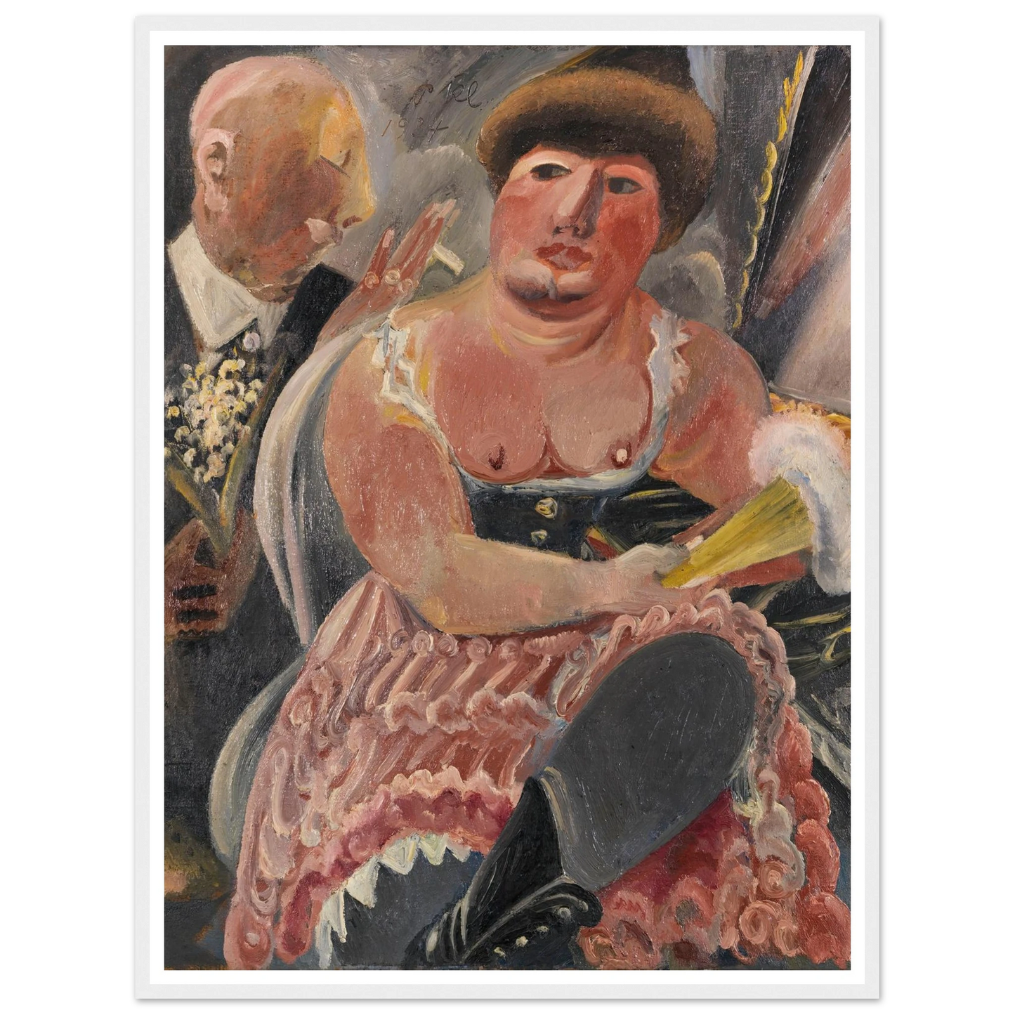 Kavalier mit Maiglöckchen (1924) Art Print | Paul Kleinschmidt - Framed Poster - 30x40 cm / 12x16″ - Black frame