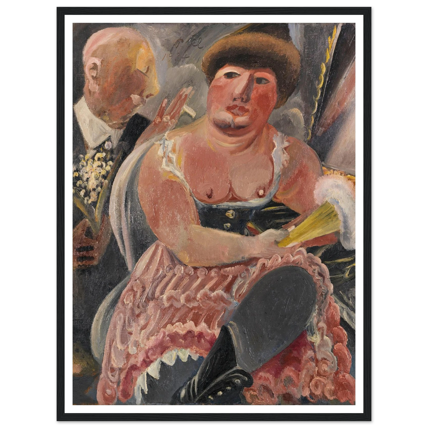 Kavalier mit Maiglöckchen (1924) Art Print | Paul Kleinschmidt - Framed Poster - 30x40 cm / 12x16″ - Black frame