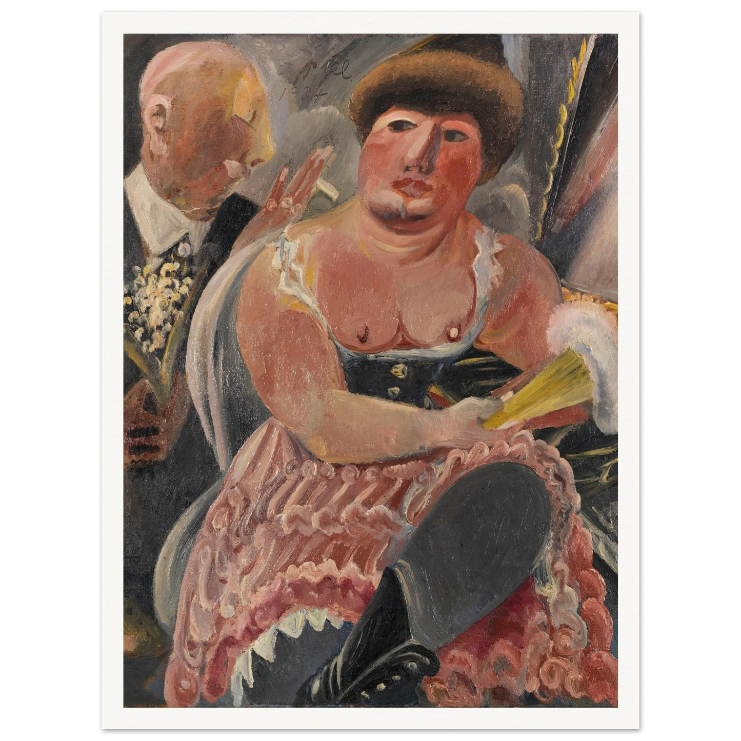 Kavalier mit Maiglöckchen (1924) Art Print | Paul Kleinschmidt - Framed Poster - 30x40 cm / 12x16″ - Black frame