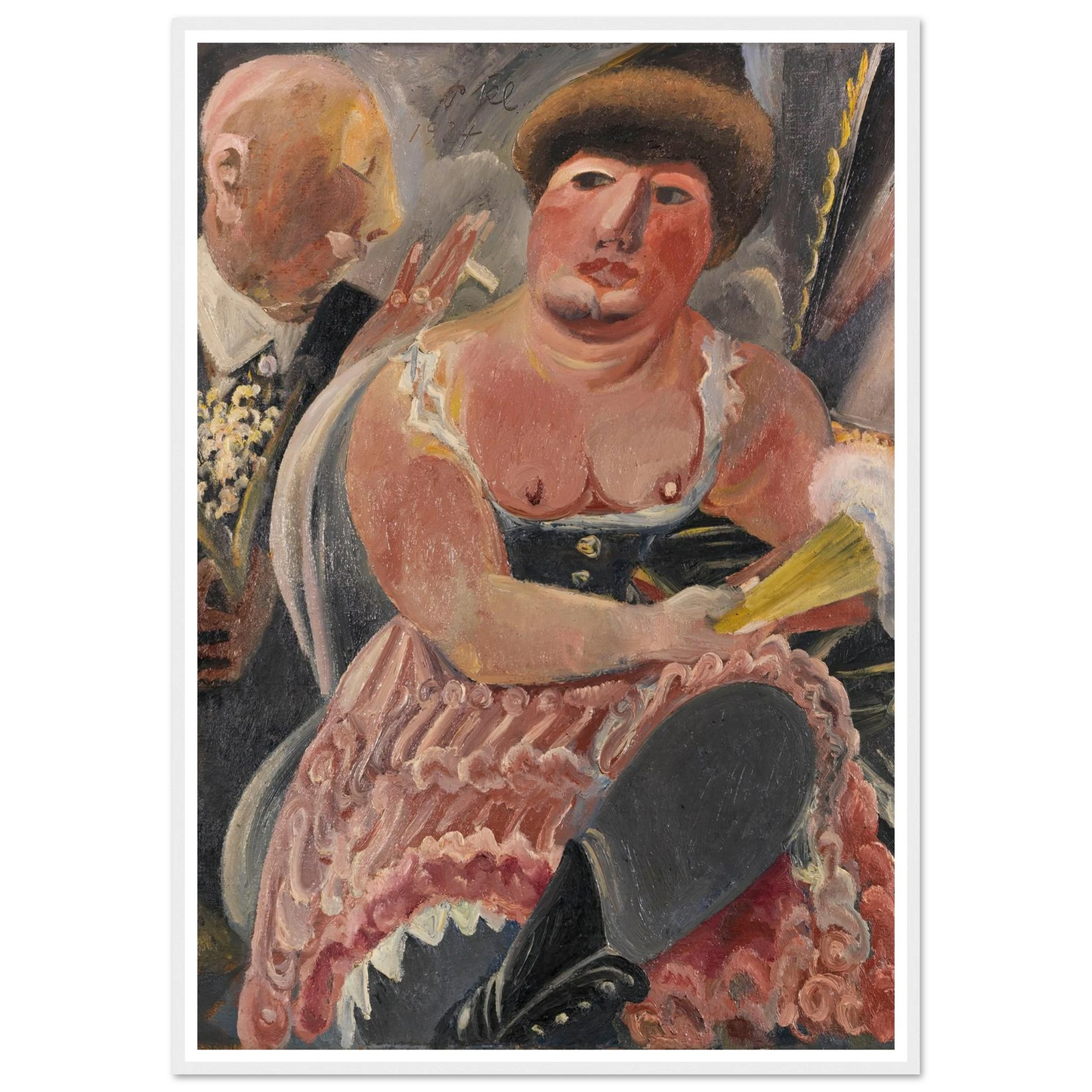 Kavalier mit Maiglöckchen (1924) Art Print | Paul Kleinschmidt - Framed Poster - 30x40 cm / 12x16″ - Black frame