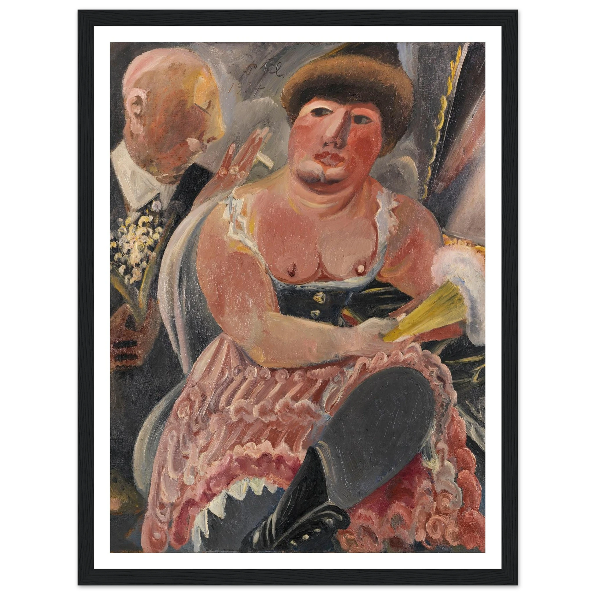 Kavalier mit Maiglöckchen (1924) Art Print | Paul Kleinschmidt - Framed Poster - 30x40 cm / 12x16″ - Black frame