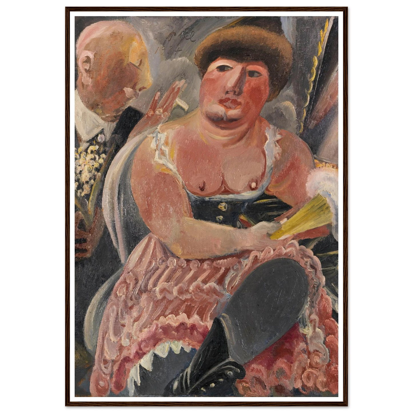 Kavalier mit Maiglöckchen (1924) Art Print | Paul Kleinschmidt - Framed Poster - 30x40 cm / 12x16″ - Black frame