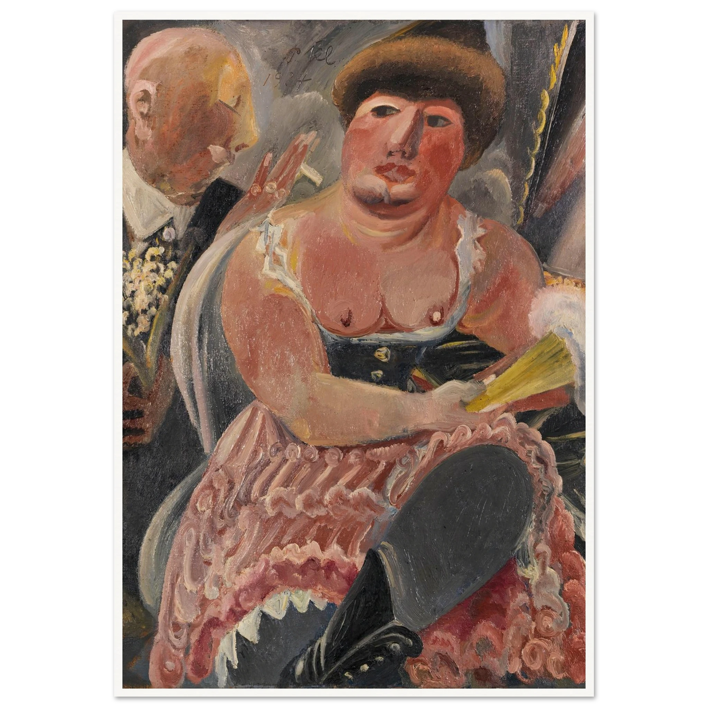 Kavalier mit Maiglöckchen (1924) Art Print | Paul Kleinschmidt - Framed Poster - 30x40 cm / 12x16″ - Black frame