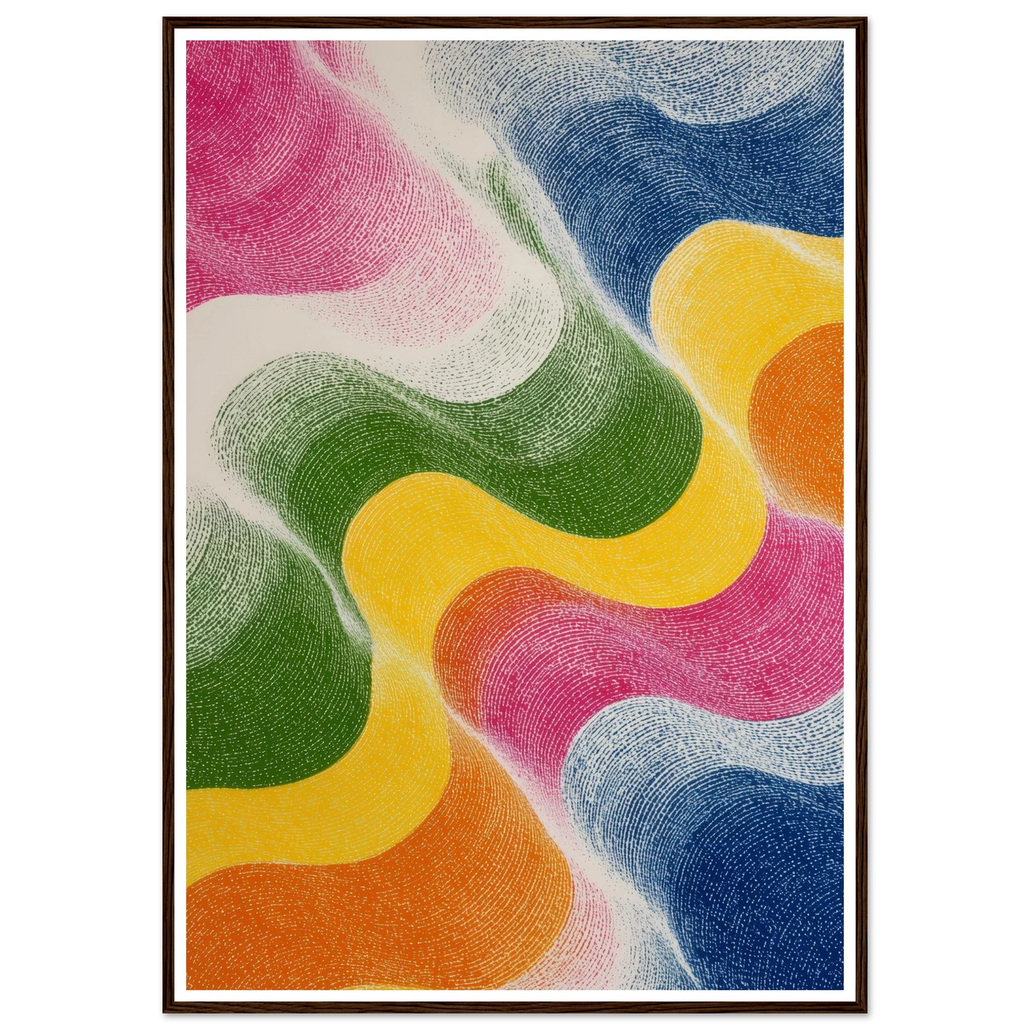 Kinetic Bloom - Framed Poster - 30x40 cm / 12x16″ - Black frame