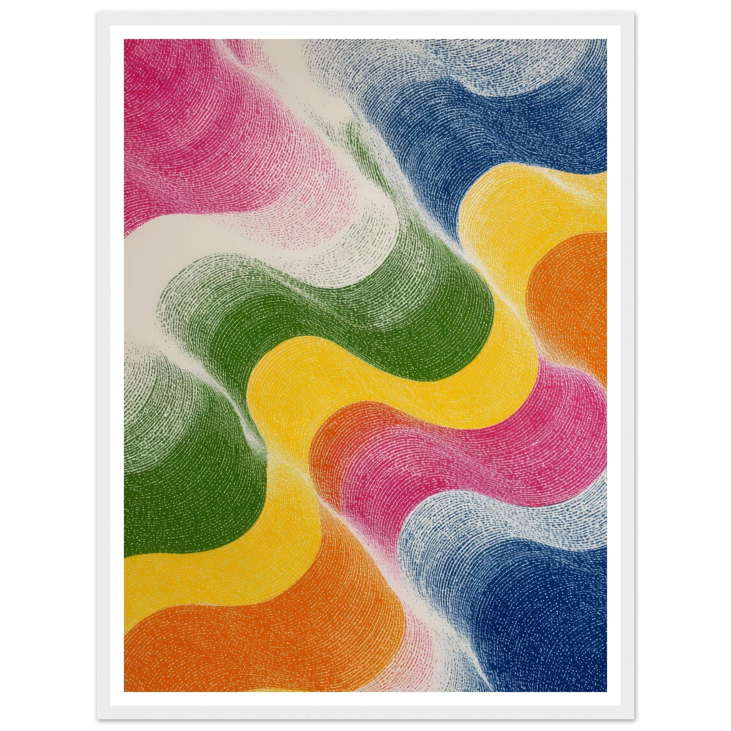 Kinetic Bloom - Framed Poster - 30x40 cm / 12x16″ - Black frame