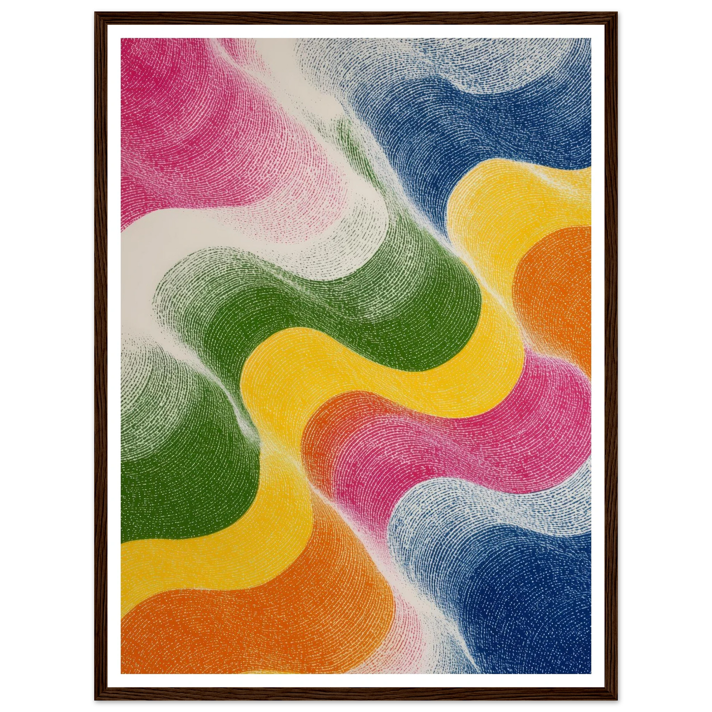 Kinetic Bloom - Framed Poster - 30x40 cm / 12x16″ - Black frame