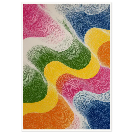 Kinetic Bloom - Framed Poster - 30x40 cm / 12x16″ - Black frame