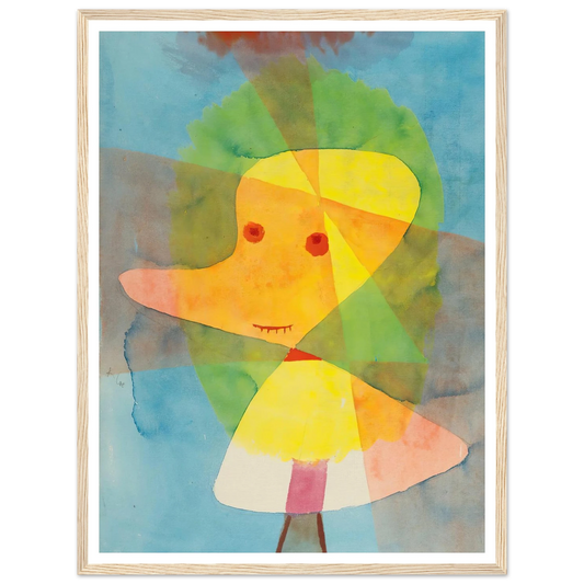 Kleiner Gartengeist (Small Garden Ghost) (1929) Art Print | Paul Klee - Framed Poster - 30x40 cm / 12x16″ - Black frame