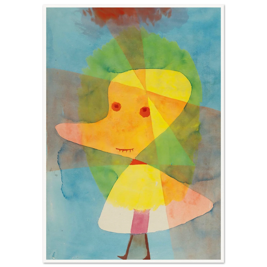 Kleiner Gartengeist (Small Garden Ghost) (1929) Art Print | Paul Klee - Framed Poster - 30x40 cm / 12x16″ - Black frame