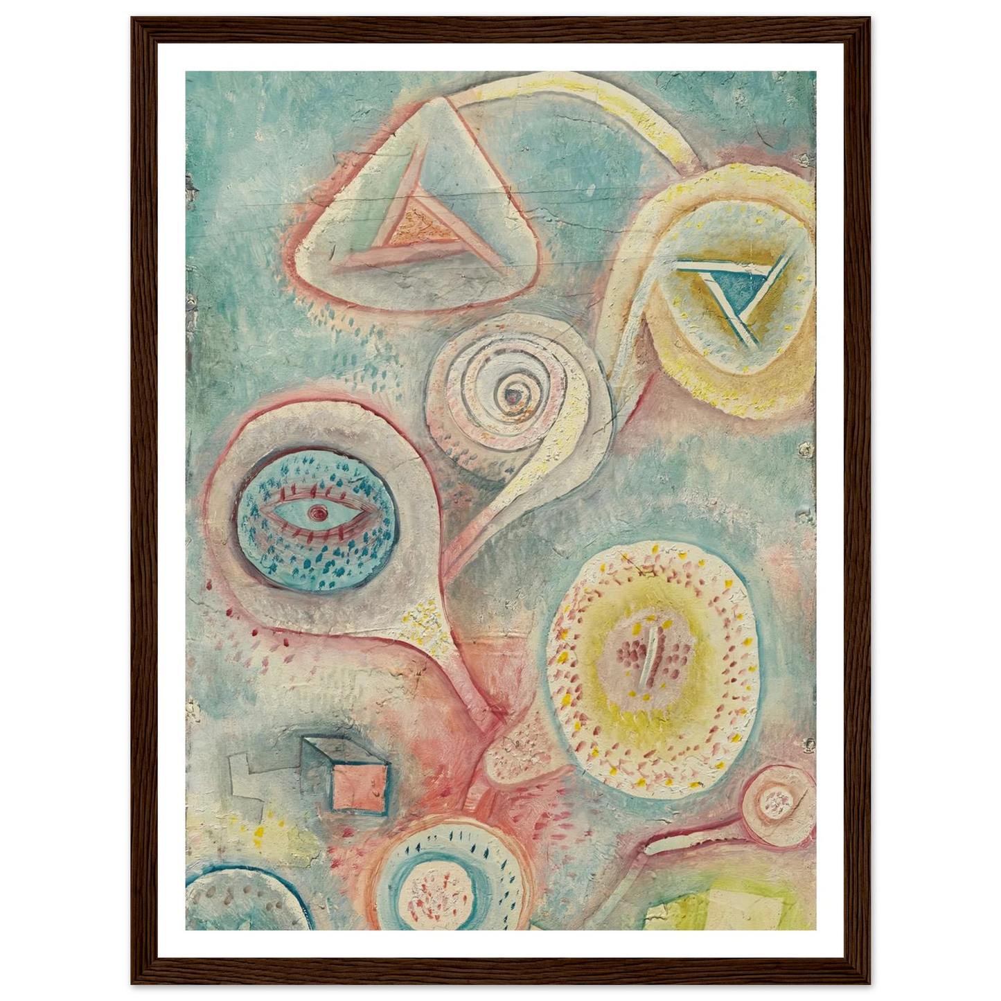 Kleines Blumenstilleben (1926) Art Print | Paul Klee - Framed Poster - 30x40 cm / 12x16″ - Black frame