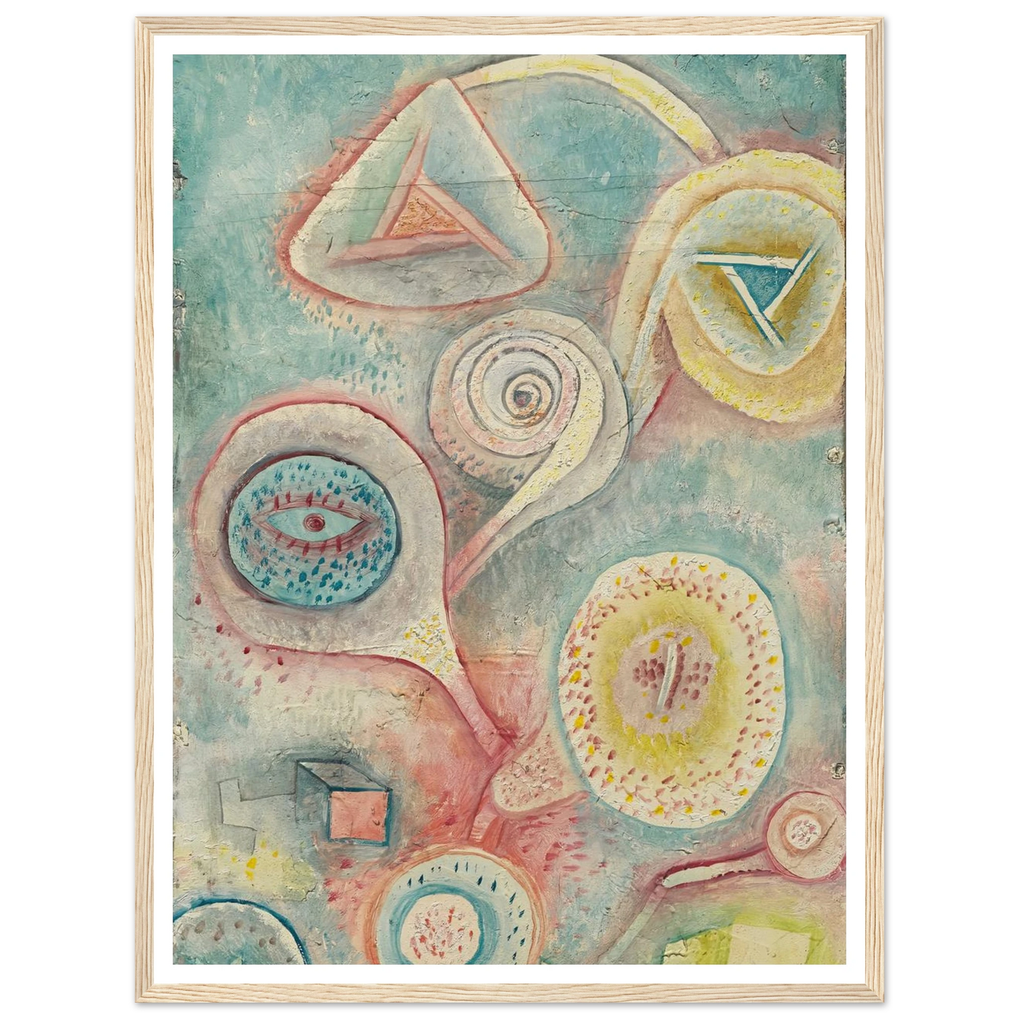 Kleines Blumenstilleben (1926) Art Print | Paul Klee - Framed Poster - 30x40 cm / 12x16″ - Black frame