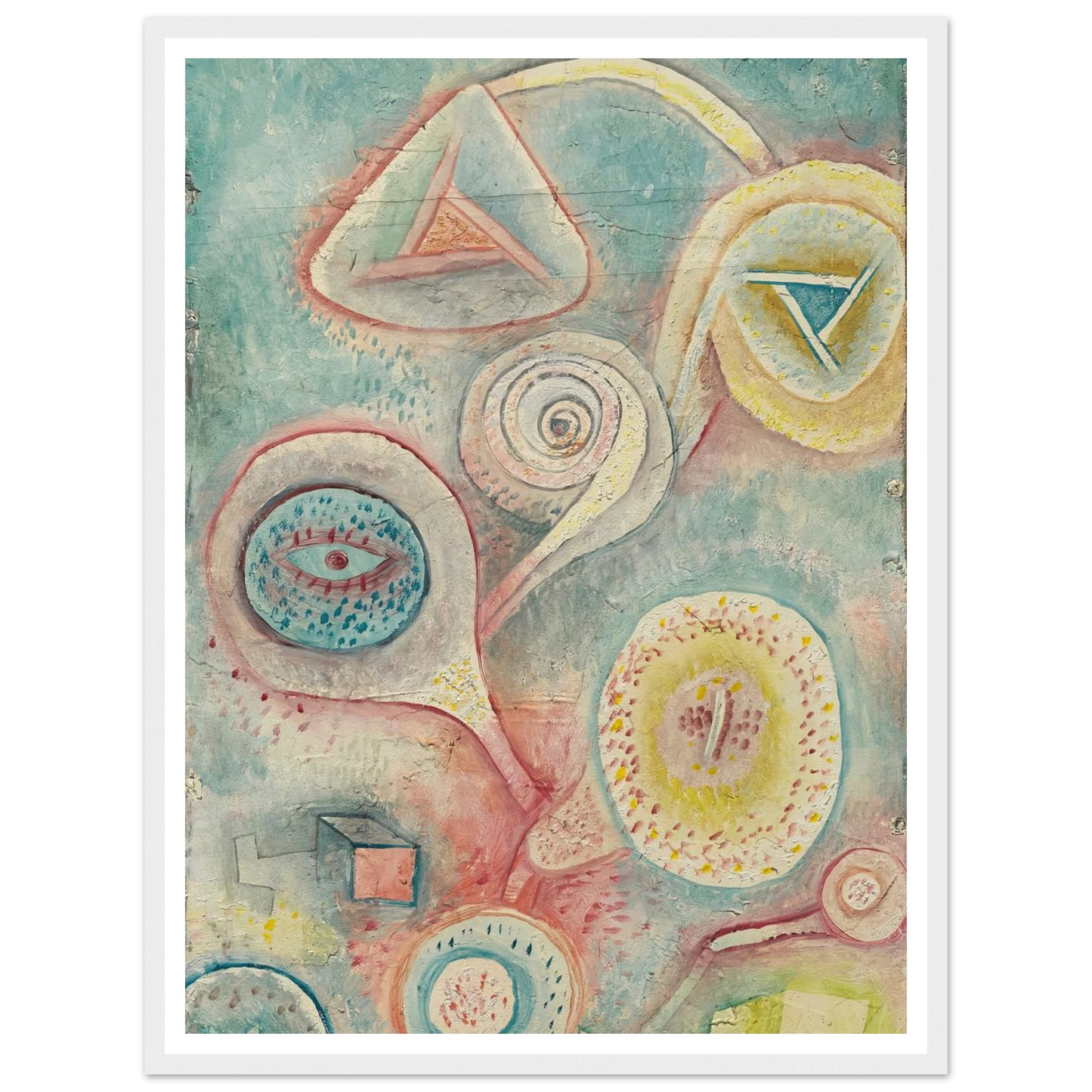 Kleines Blumenstilleben (1926) Art Print | Paul Klee - Framed Poster - 30x40 cm / 12x16″ - Black frame