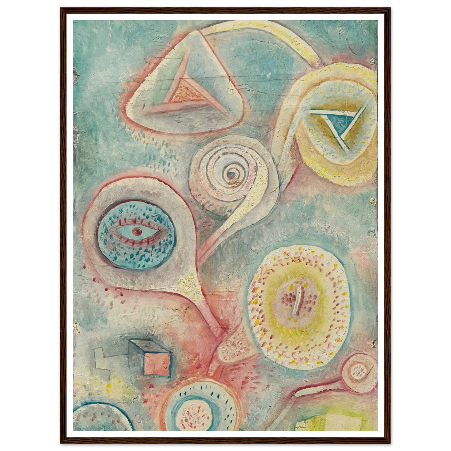 Kleines Blumenstilleben (1926) Art Print | Paul Klee - Framed Poster - 30x40 cm / 12x16″ - Black frame