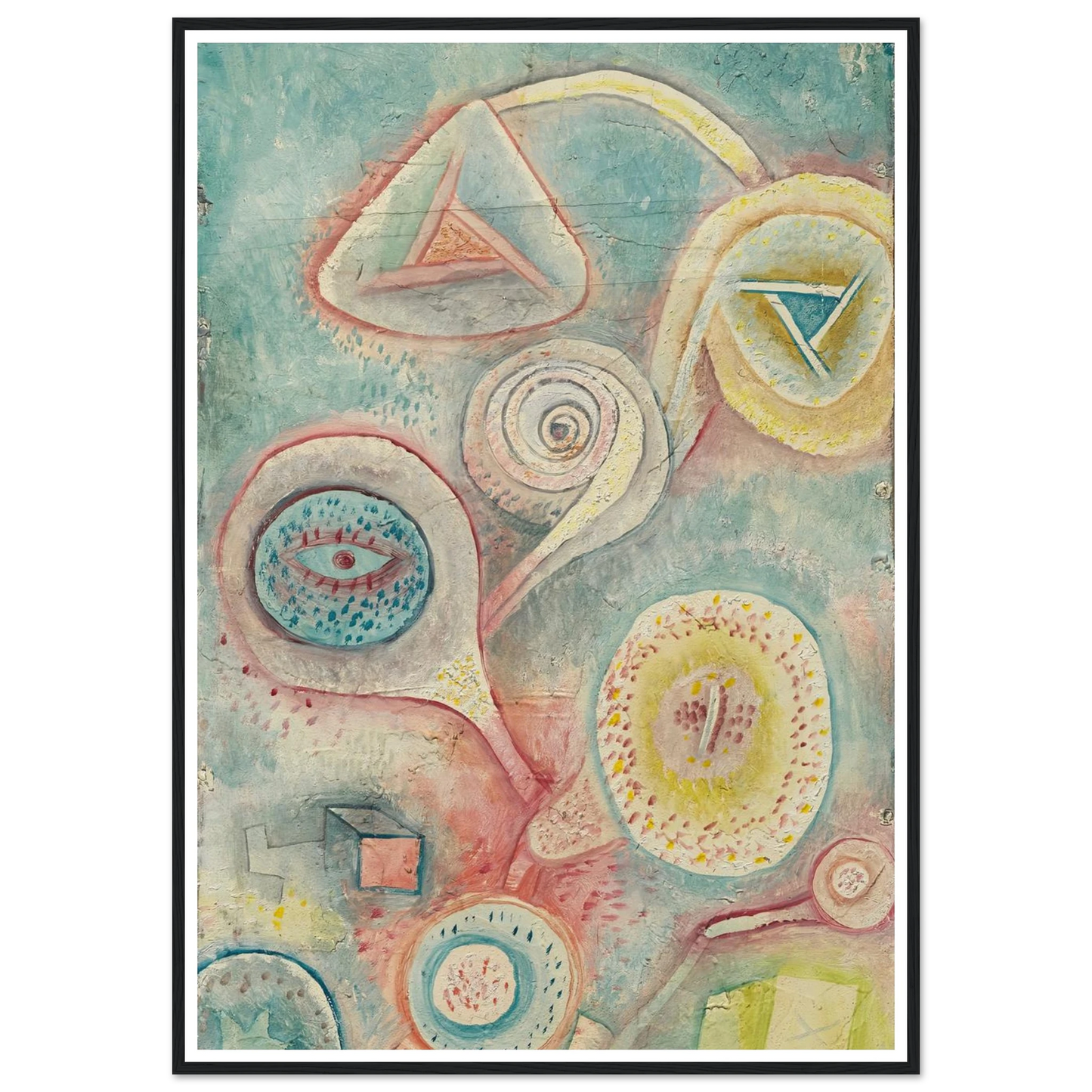 Kleines Blumenstilleben (1926) Art Print | Paul Klee - Framed Poster - 30x40 cm / 12x16″ - Black frame