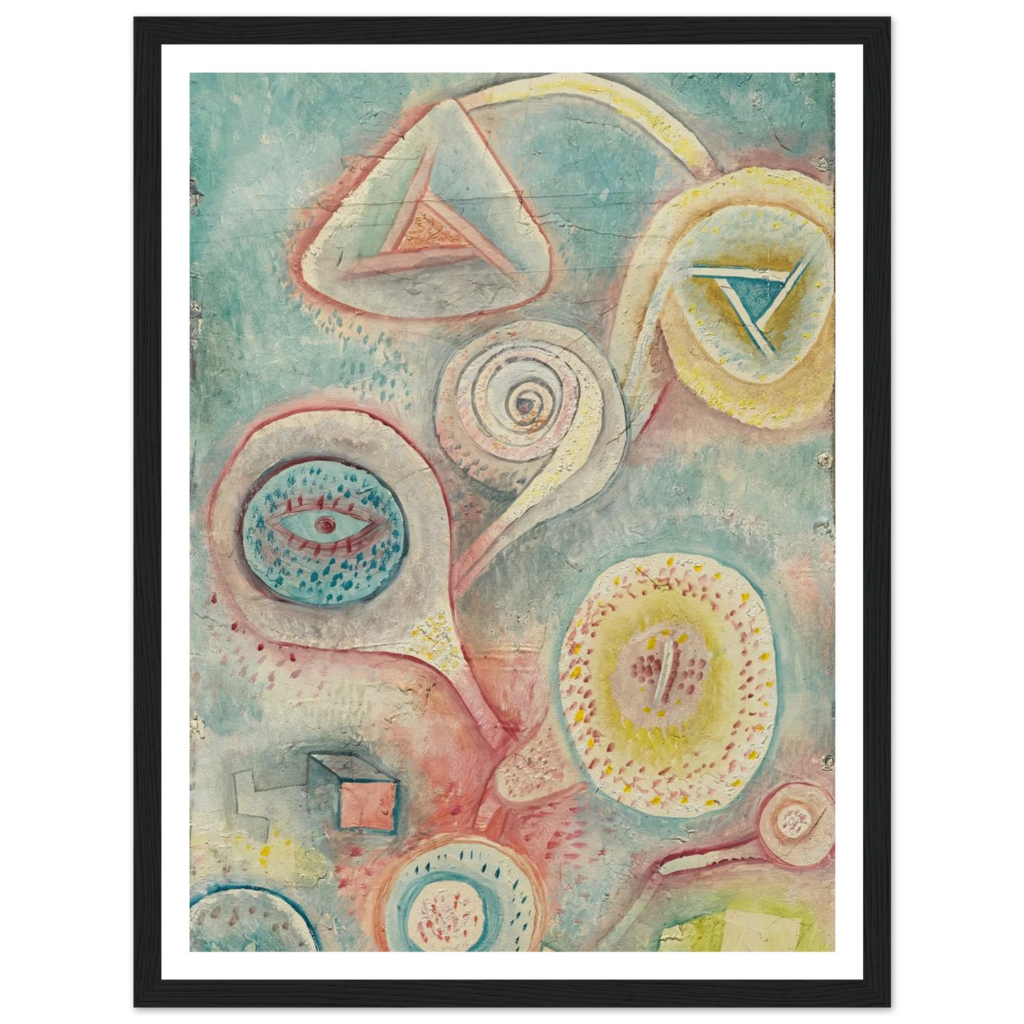 Kleines Blumenstilleben (1926) Art Print | Paul Klee - Framed Poster - 30x40 cm / 12x16″ - Black frame
