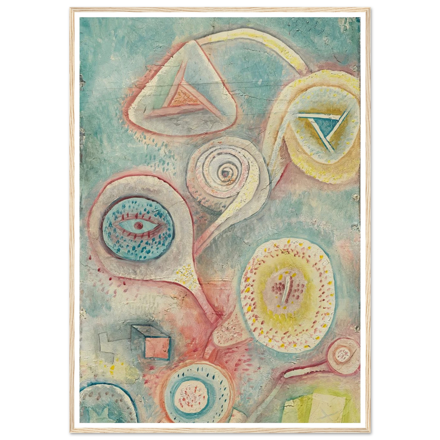 Kleines Blumenstilleben (1926) Art Print | Paul Klee - Framed Poster - 30x40 cm / 12x16″ - Black frame