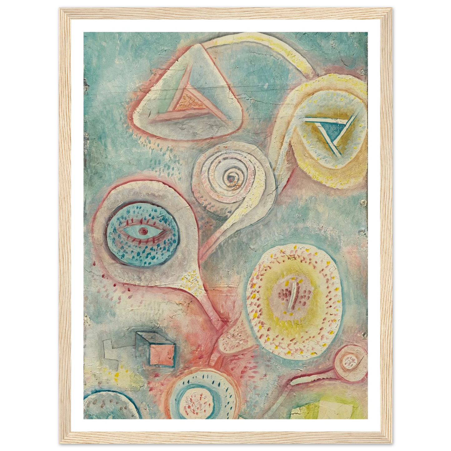 Kleines Blumenstilleben (1926) Art Print | Paul Klee - Framed Poster - 30x40 cm / 12x16″ - Black frame