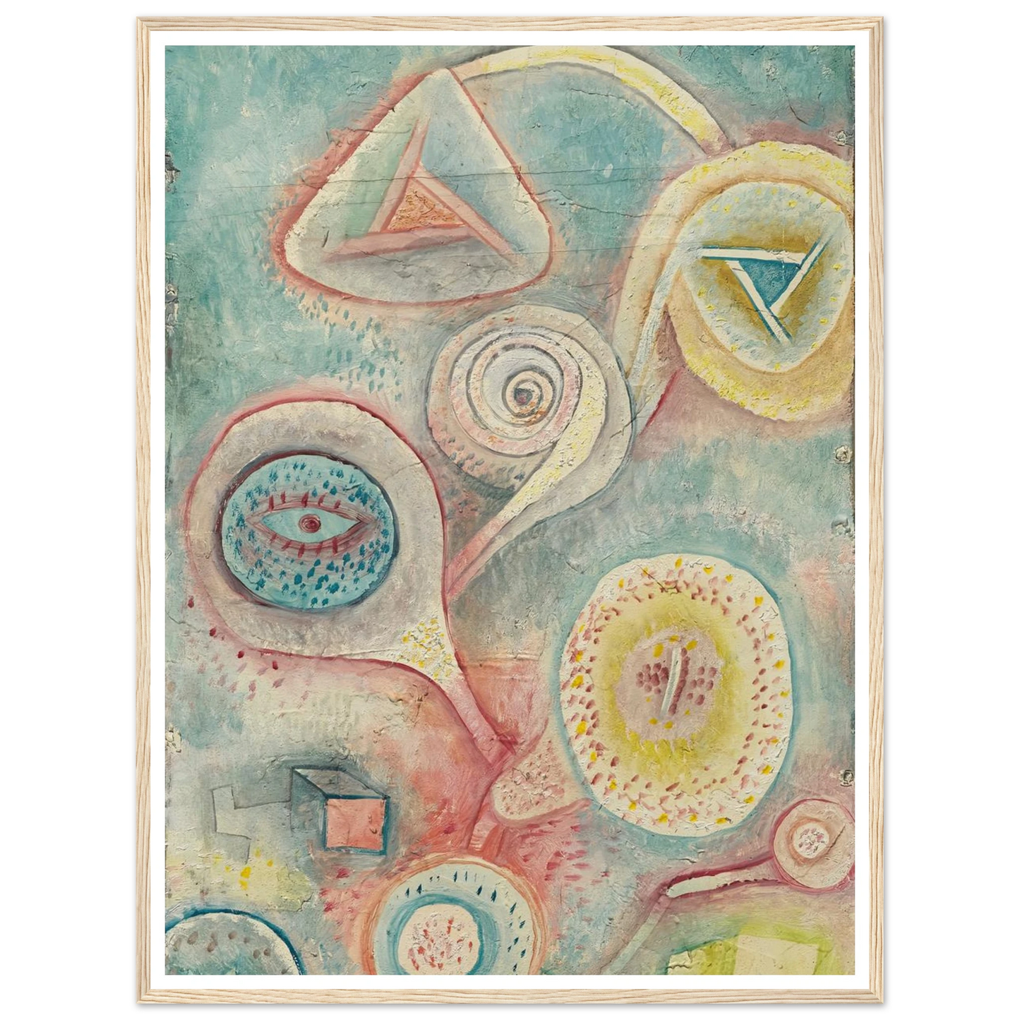 Kleines Blumenstilleben (1926) Art Print | Paul Klee - Framed Poster - 30x40 cm / 12x16″ - Black frame
