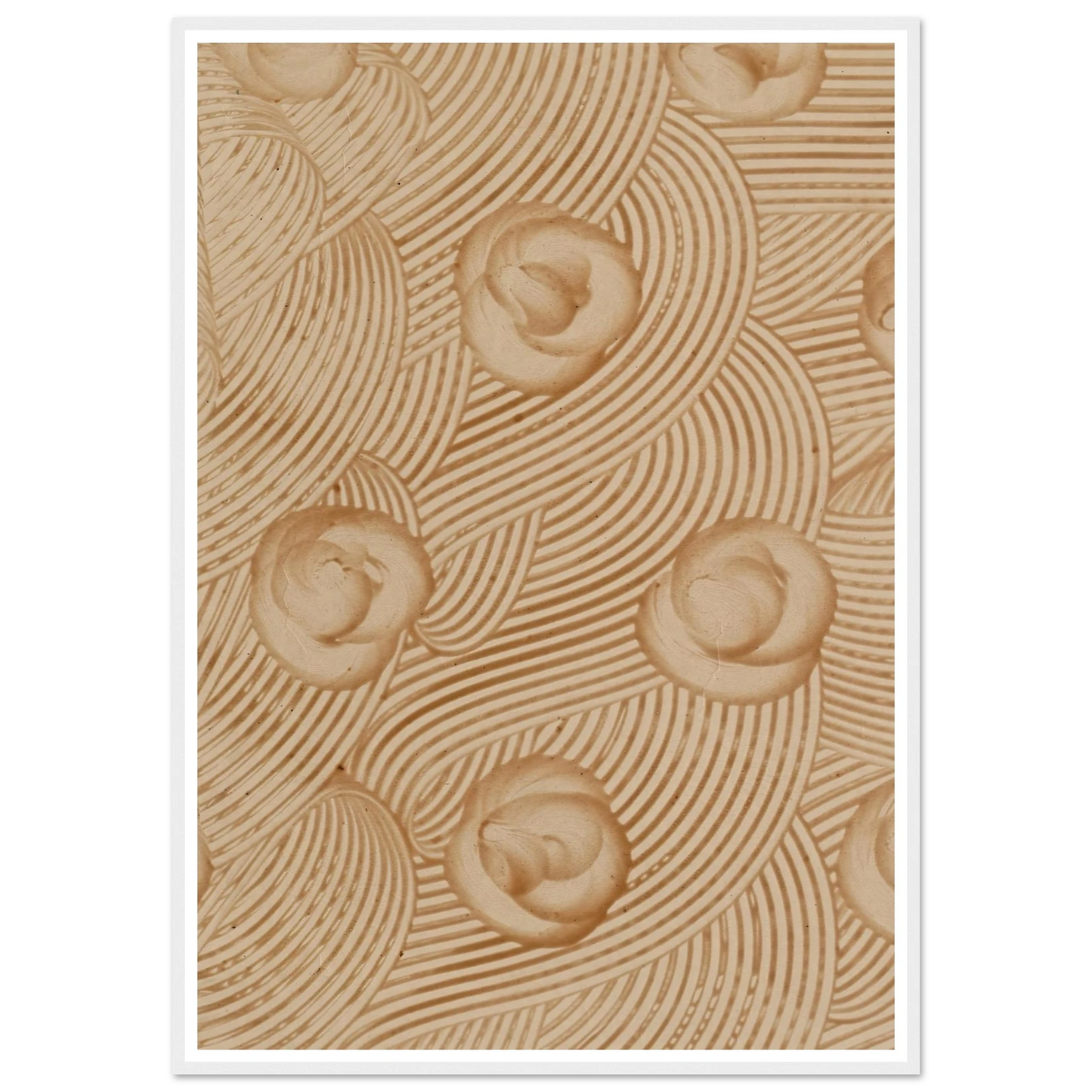 Kleisterpapier mit Verdrängungsdekor (1890) Art Print | Anker Kyster - Framed Poster - 30x40 cm / 12x16″ - Black frame