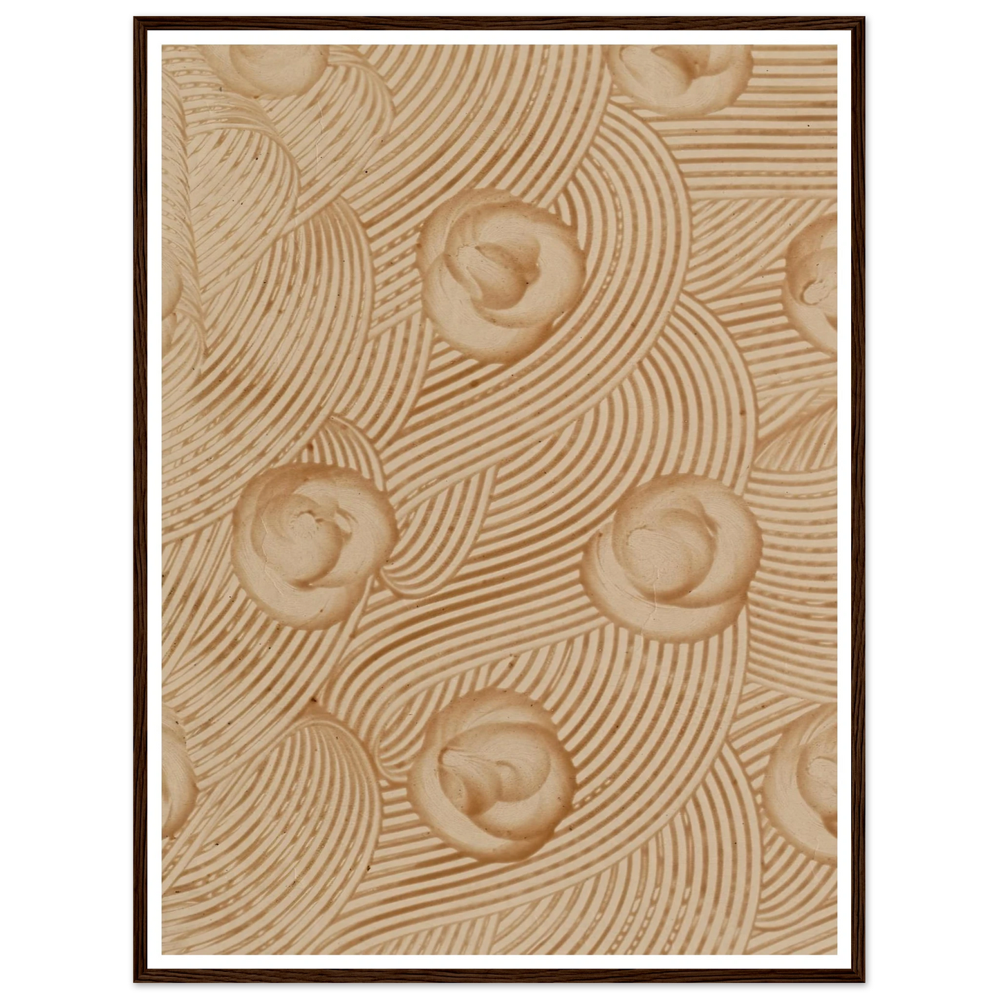 Kleisterpapier mit Verdrängungsdekor (1890) Art Print | Anker Kyster - Framed Poster - 30x40 cm / 12x16″ - Black frame