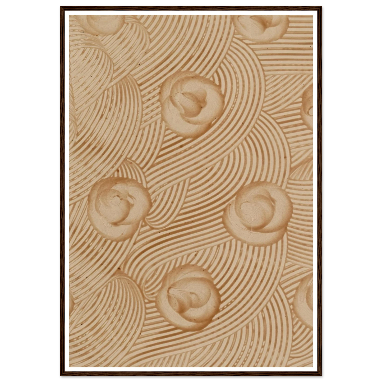 Kleisterpapier mit Verdrängungsdekor (1890) Art Print | Anker Kyster - Framed Poster - 30x40 cm / 12x16″ - Black frame