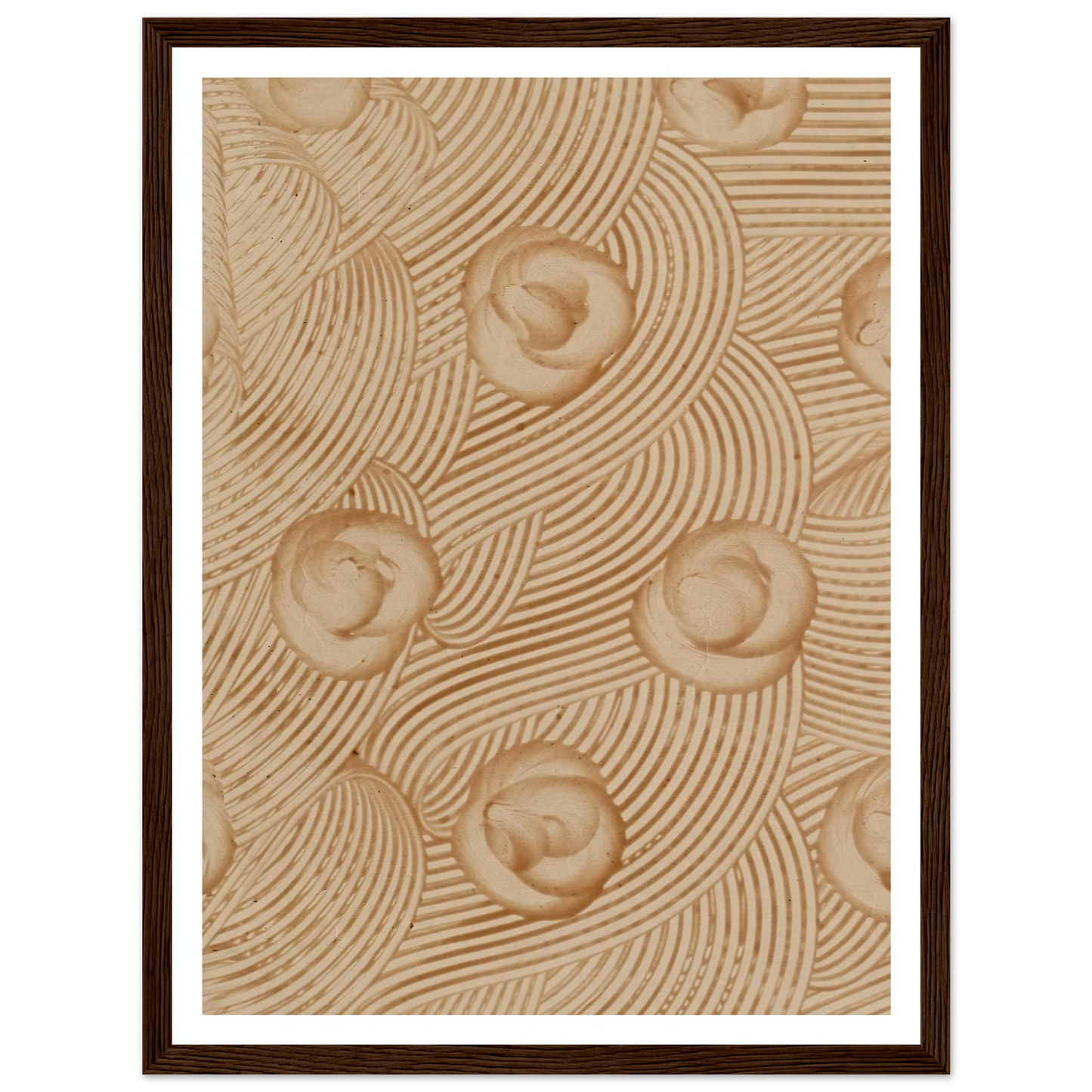 Kleisterpapier mit Verdrängungsdekor (1890) Art Print | Anker Kyster - Framed Poster - 30x40 cm / 12x16″ - Black frame