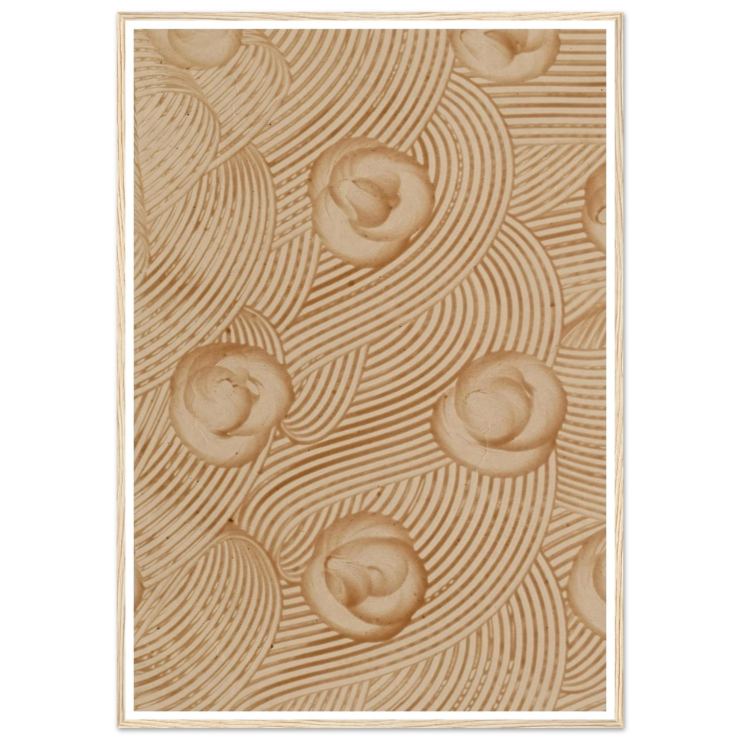 Kleisterpapier mit Verdrängungsdekor (1890) Art Print | Anker Kyster - Framed Poster - 30x40 cm / 12x16″ - Black frame