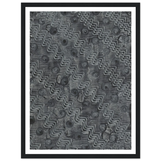 Kleisterpapier mit Verdrängungsdekor (1898) Art Print | Anker Kyster - Framed Poster - 30x40 cm / 12x16″ - Black frame