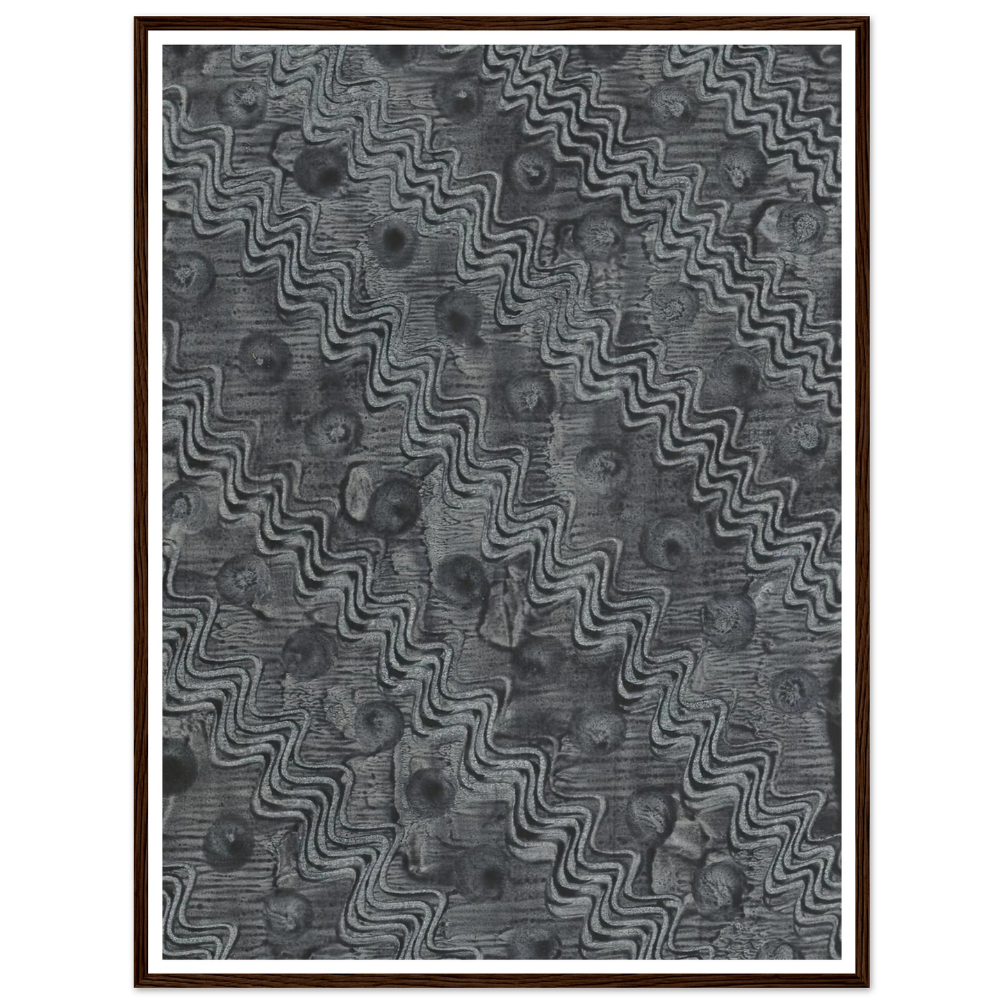 Kleisterpapier mit Verdrängungsdekor (1898) Art Print | Anker Kyster - Framed Poster - 30x40 cm / 12x16″ - Black frame