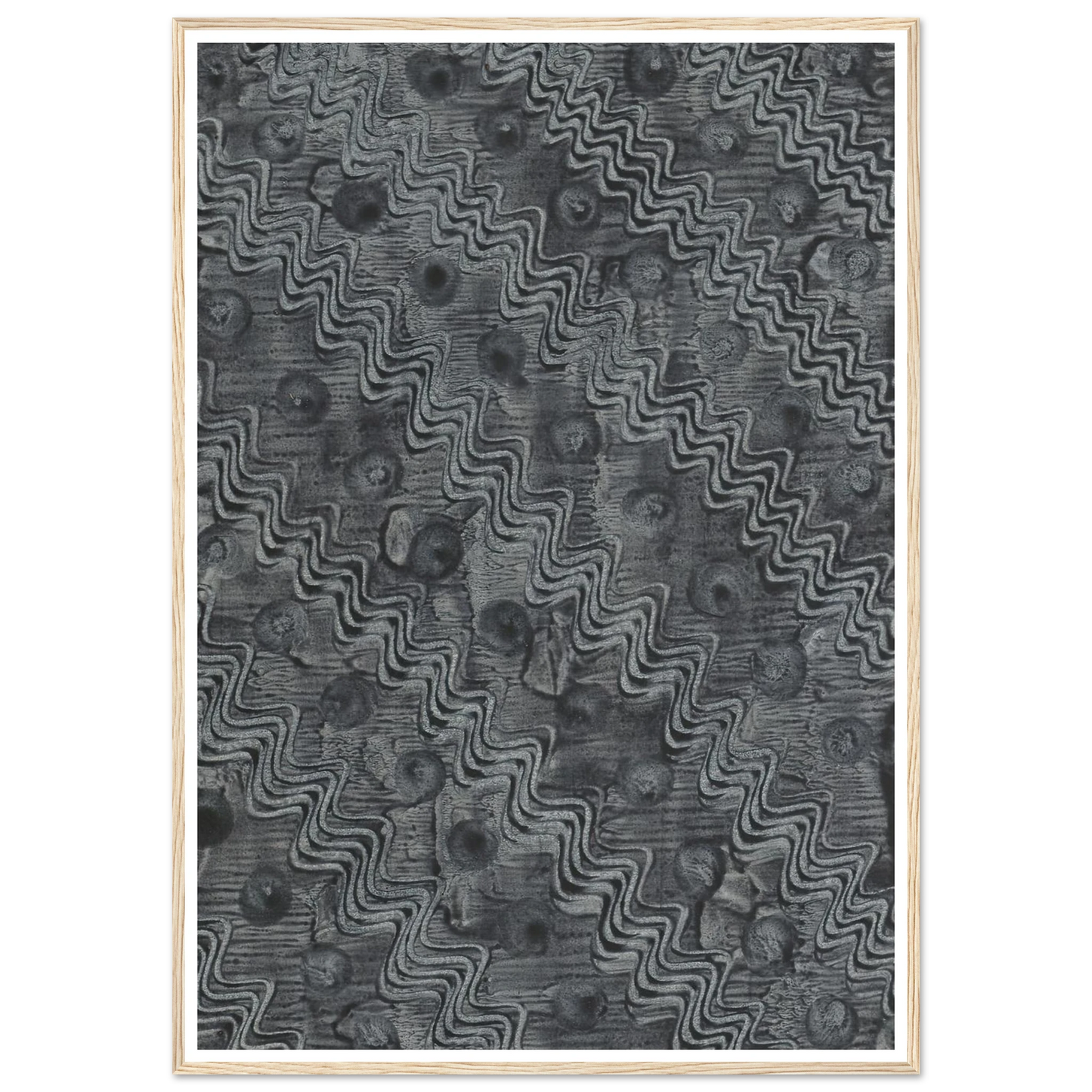 Kleisterpapier mit Verdrängungsdekor (1898) Art Print | Anker Kyster - Framed Poster - 30x40 cm / 12x16″ - Black frame