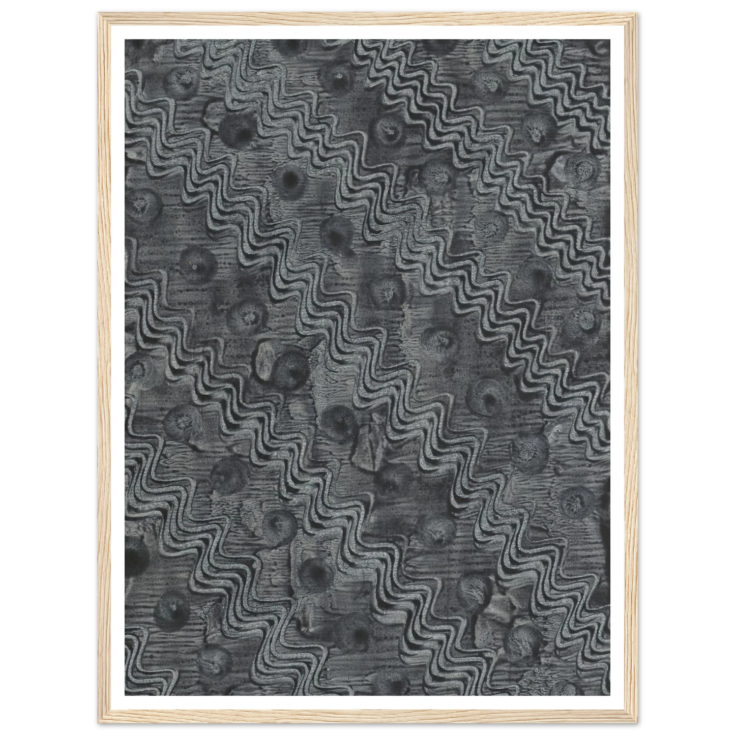 Kleisterpapier mit Verdrängungsdekor (1898) Art Print | Anker Kyster - Framed Poster - 30x40 cm / 12x16″ - Black frame