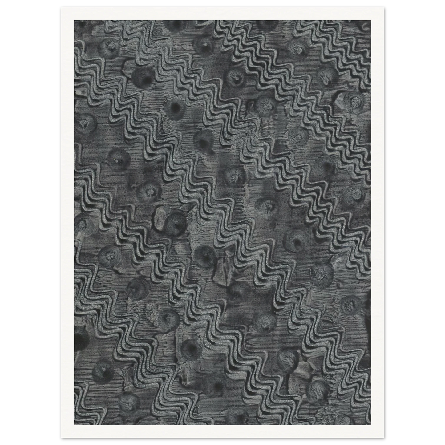 Kleisterpapier mit Verdrängungsdekor (1898) Art Print | Anker Kyster - Framed Poster - 30x40 cm / 12x16″ - Black frame