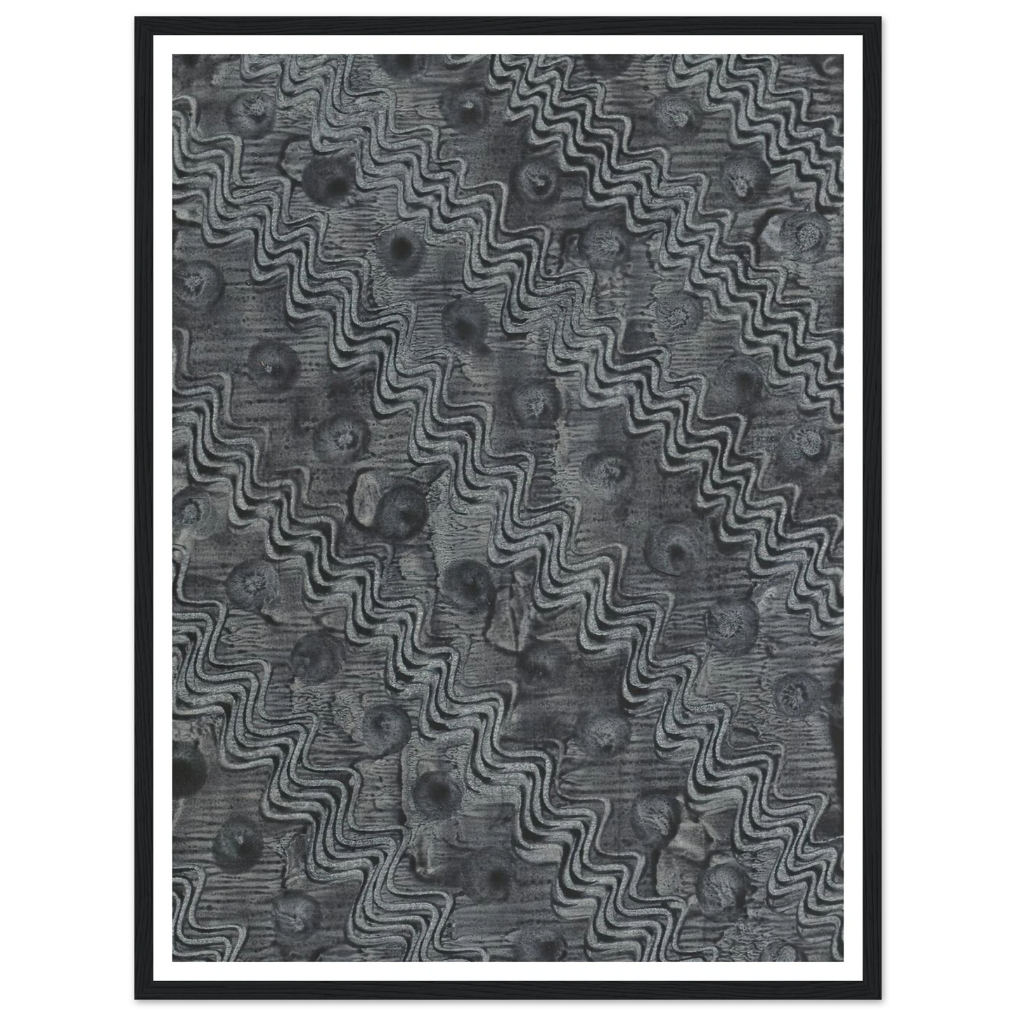 Kleisterpapier mit Verdrängungsdekor (1898) Art Print | Anker Kyster - Framed Poster - 30x40 cm / 12x16″ - Black frame