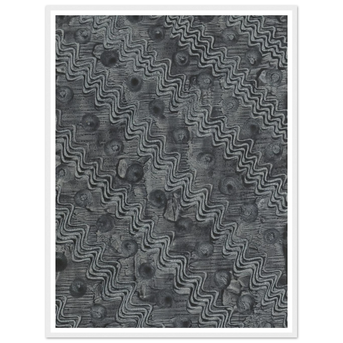 Kleisterpapier mit Verdrängungsdekor (1898) Art Print | Anker Kyster - Framed Poster - 30x40 cm / 12x16″ - Black frame