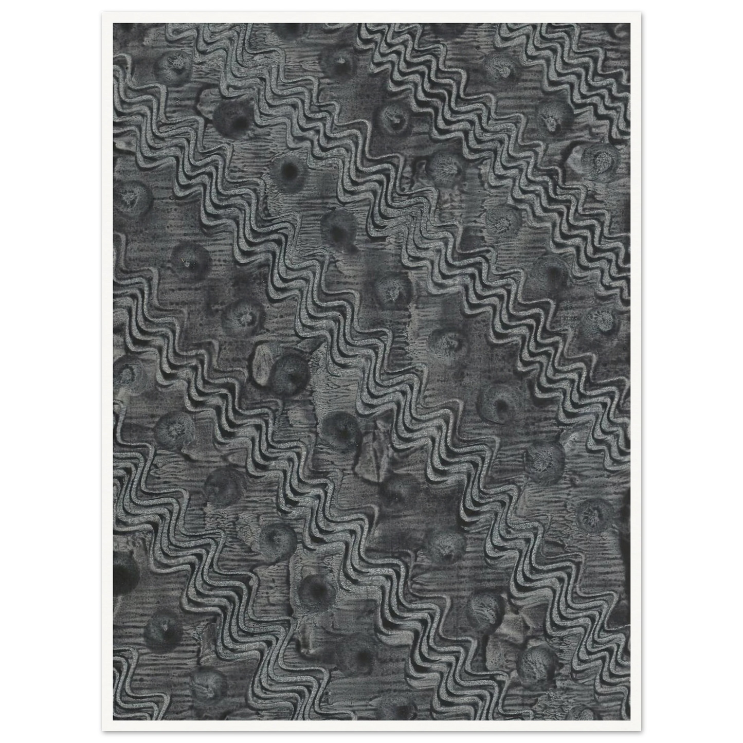 Kleisterpapier mit Verdrängungsdekor (1898) Art Print | Anker Kyster - Framed Poster - 30x40 cm / 12x16″ - Black frame