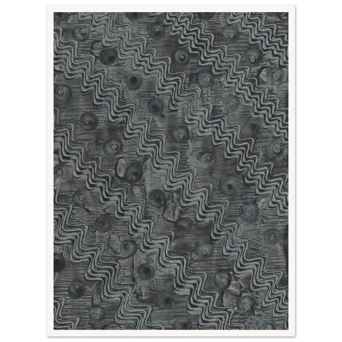 Kleisterpapier mit Verdrängungsdekor (1898) Art Print | Anker Kyster - Framed Poster - 30x40 cm / 12x16″ - Black frame