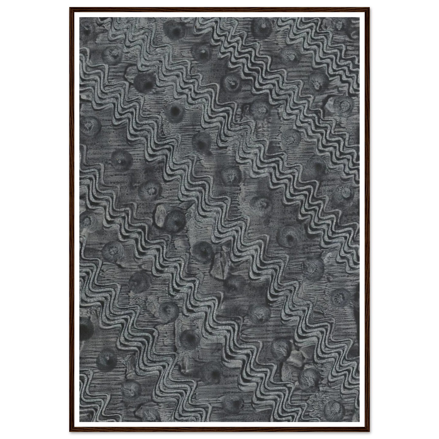 Kleisterpapier mit Verdrängungsdekor (1898) Art Print | Anker Kyster - Framed Poster - 30x40 cm / 12x16″ - Black frame