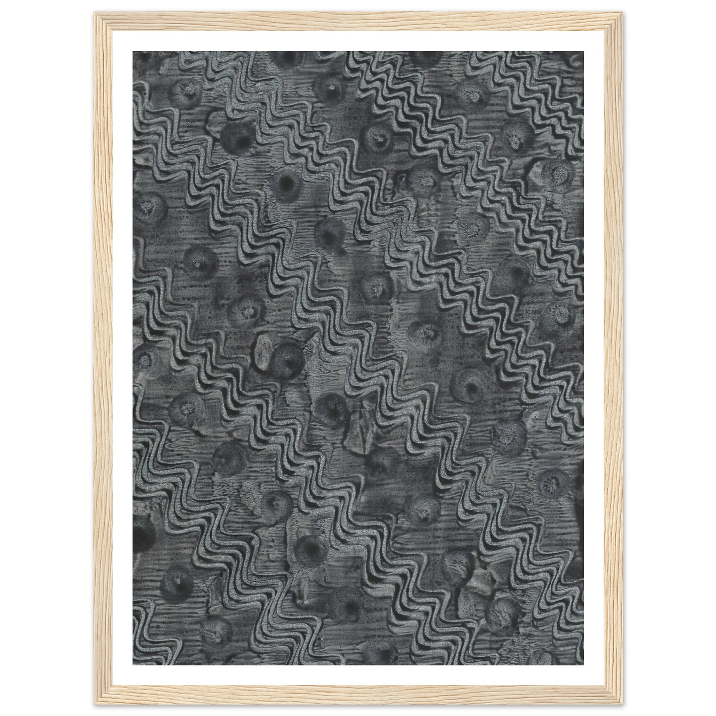 Kleisterpapier mit Verdrängungsdekor (1898) Art Print | Anker Kyster - Framed Poster - 30x40 cm / 12x16″ - Black frame