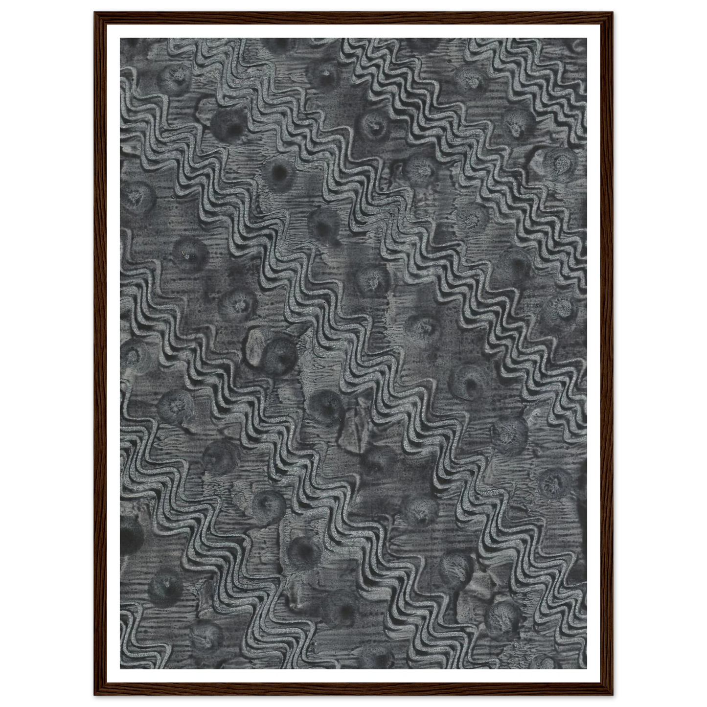 Kleisterpapier mit Verdrängungsdekor (1898) Art Print | Anker Kyster - Framed Poster - 30x40 cm / 12x16″ - Black frame