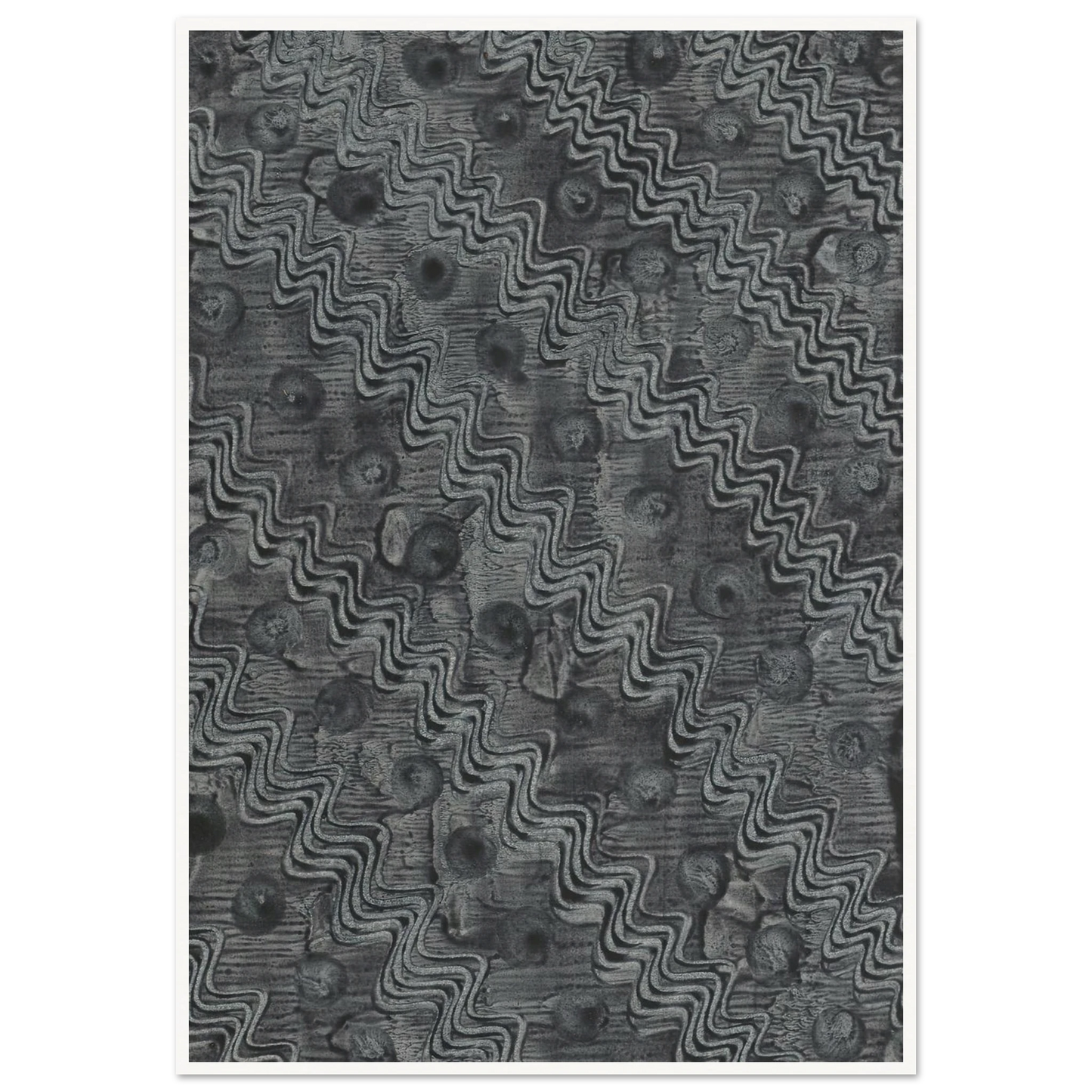 Kleisterpapier mit Verdrängungsdekor (1898) Art Print | Anker Kyster - Framed Poster - 30x40 cm / 12x16″ - Black frame