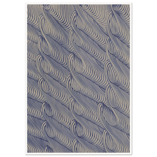 Kleisterpapier mit Verdrängungsdekor (Linienbündel) (1890) Art Print | Anker Kyster - Framed Poster - 30x40 cm / 12x16″ - Black frame