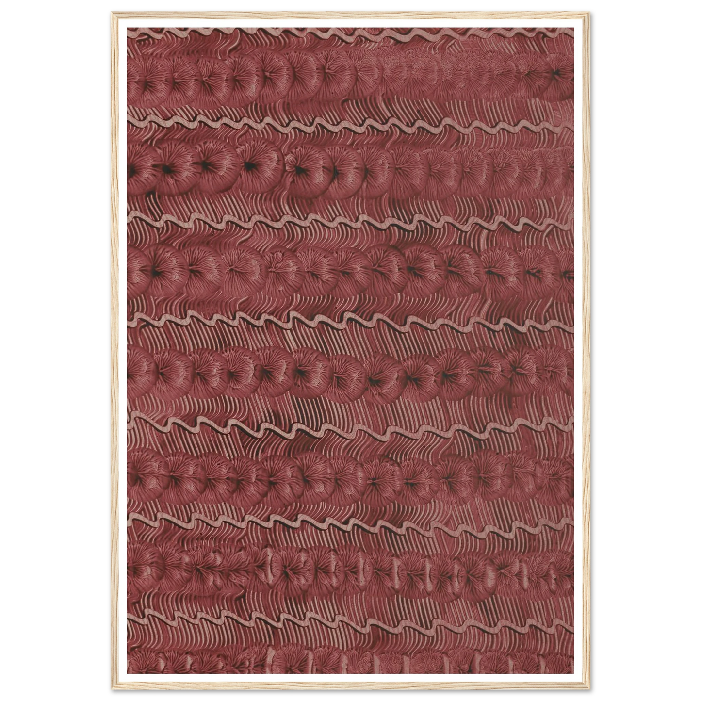 Kleisterpapier (Streifendekor) (1890 - 1910) Art Print | Anker Kyster - Framed Poster - 30x40 cm / 12x16″ - Black frame